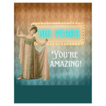 100. Geburtstag Vintag Sängerin Geburtstag Scrapbo