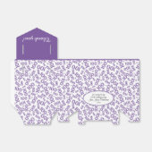 100. Geburtstag Zufallszahlenmuster Lila/weiß Geschenkschachtel (Ungefaltet)