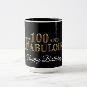 100. Geburtstag  Zweifarbige Tasse