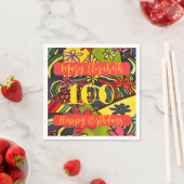 100 Geburtstage Serviette (Beispiel)