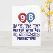 100. Geburtstagsdesign Karte (Gelbe Blume)