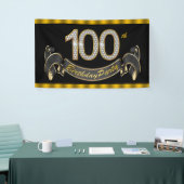 100. Geburtstagsfeier Banner (Messeveranstaltung)