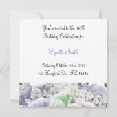 100. Geburtstagsfeier Einladung (Rückseite)