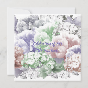 100. Geburtstagsfeier Einladung