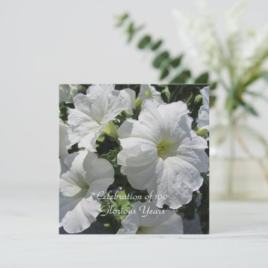 100. Geburtstagsfeier Einladung (Stehend Vorderseite)