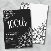 100. Geburtstagsfeier Einladung