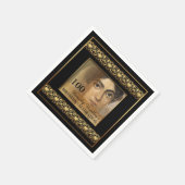 100. Geburtstagsfeier Foto Paper Napkins Serviette (Ecke)