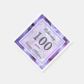 100. Geburtstagsfeier Napkins Serviette (Ecke)