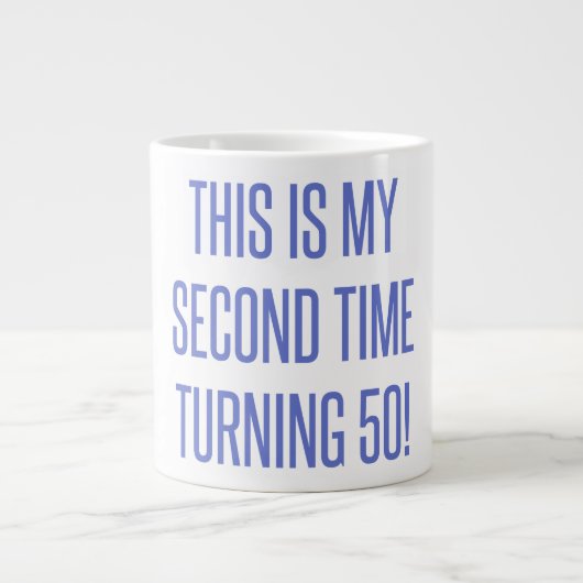 100. Geburtstagsgeschenk Jumbo-Tasse (Vorderseite)
