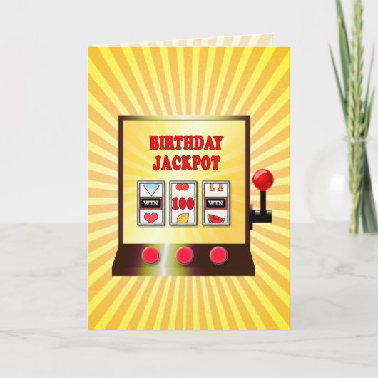 100. Geburtstagskarte Karte (Vorderseite)