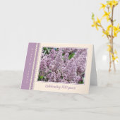 100. Geburtstagskarte Lilac Blume Karte (Gelbe Blume)