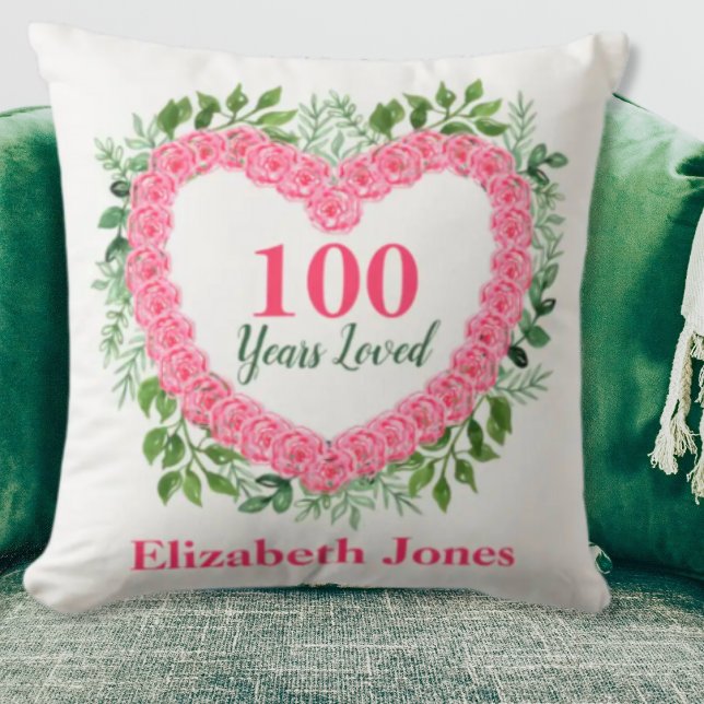 100. Geburtstagskissen - 100 Jahre Loved Design Kissen (Von Creator hochgeladen)