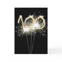 100. Geburtstagsparkler auf schwarz