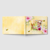 100. Geburtstagsparty Foto Bienen Wabenrosa Gästebuch (Voll)