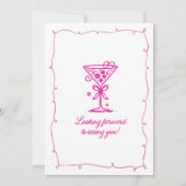 100. Geburtstagsparty Foto Espresso Martini Einladung (Rückseite)