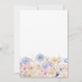 100. Geburtstagsparty Frühling Aquarellblume Einladung (Rückseite)