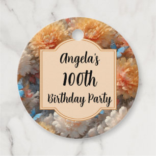 100. Geburtstagsparty Geschenkanhänger
