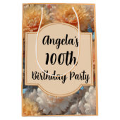 100. Geburtstagsparty Mittlere Geschenktüte (Vorderseite)