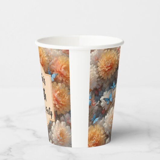 100. Geburtstagsparty Pappbecher (Links)