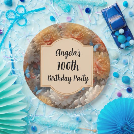 100. Geburtstagsparty Pappteller (Party)