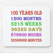 100. Geburtstagssteine Mousepad (Vorne)