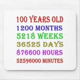 100. Geburtstagssteine Mousepad
