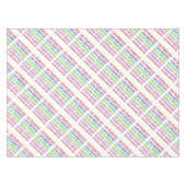 100. Geburtstagssteine Tischdecke (Vorderseite (Horizontal))