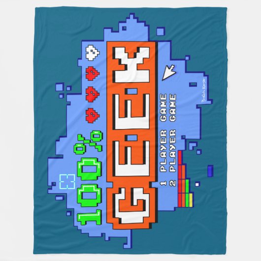 100% Geek Fleecedecke (Vorderseite)