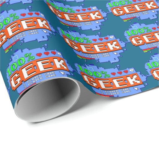 100% Geek Geschenkpapier (Rolleneckpunkt)