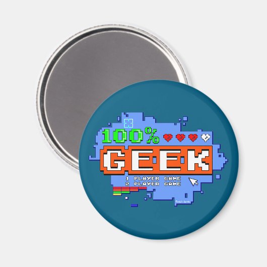 100% Geek Magnet (Vorderseite/Rückseite)