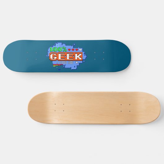 100% Geek Skateboard (Horizontal)
