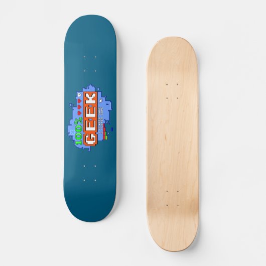 100% Geek Skateboard (Vorderseite)
