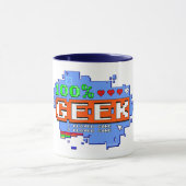 100% Geek Tasse (Zentrum)
