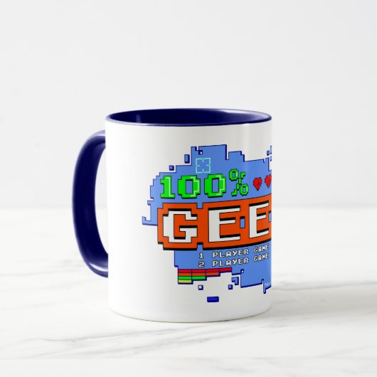 100% Geek Tasse (Vorderseite Links)