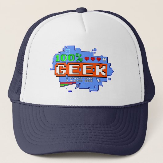 100% Geek Truckerkappe (Vorderseite)