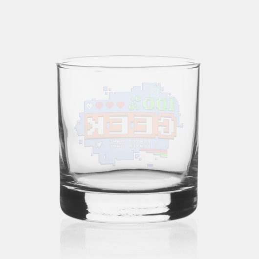 100% Geek Whiskyglas (Rückseite)
