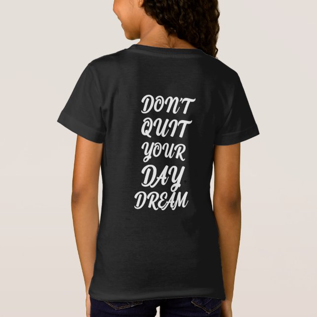 100% gekämmte Ringspun-Baumwolle Kinderworte gedru T-Shirt (Rückseite)