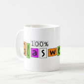 100% Glaswegian Kaffeetasse (Vorderseite Links)
