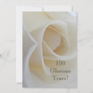 100 GloriousYears!-Birthday Celebration/White Rose Einladung