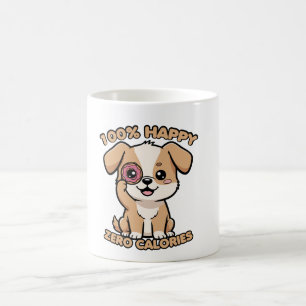 100% Glücklich Null Kalorien Kaffeetasse