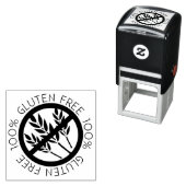 100% glutenfrei Kein Gluten Kein Weizenzeichen Permastempel (Beispiel)