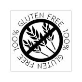 100% glutenfrei Kein Gluten Kein Weizenzeichen Permastempel (Design)
