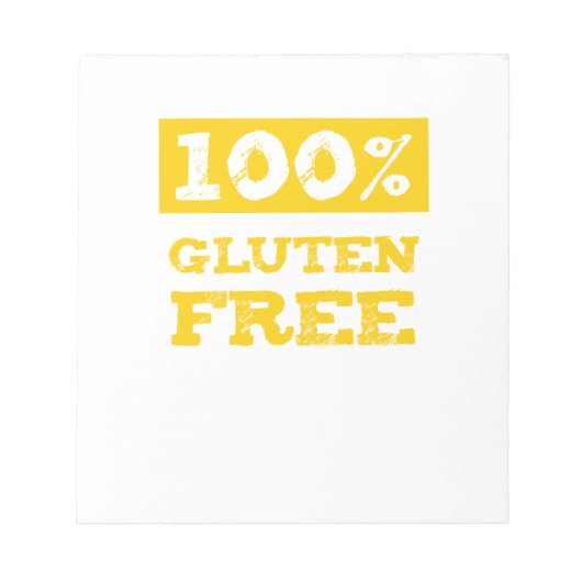 100% glutenfrei notizblock (Vorderseite)