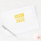 100% glutenfrei rechteckiger aufkleber (Umschlag)