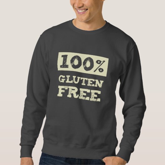 100% glutenfrei sweatshirt (Vorderseite)