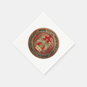 [100] Gold römisches KaiserEagle Serviette