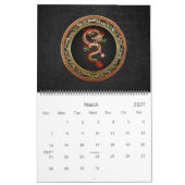 [100] Goldener chinesischer Drache Fucanglong Kalender (Mär 2027)