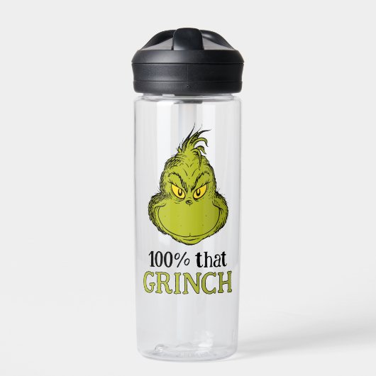100% Grinch Trinkflasche (Vorderseite)