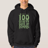 100 Groovy Days Of School 60s 70s Style Throwback Hoodie (Vorderseite)