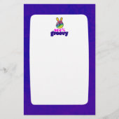 100% Groovy mit Rainbow Hand Peace Sign Briefpapier (Vorderseite)